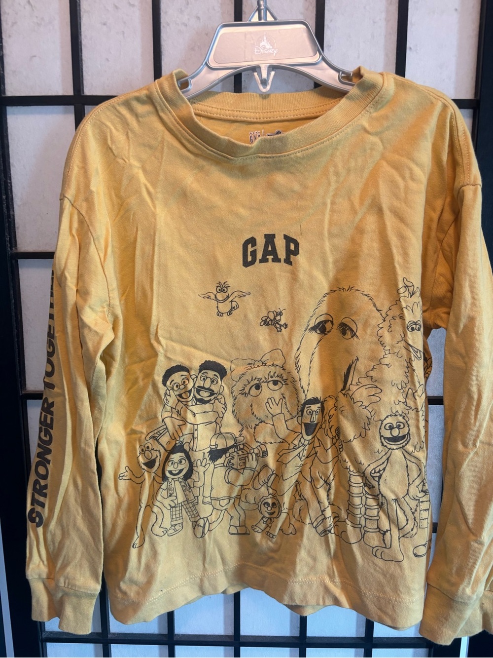 GAP Yellow Sesame Street Long-Sleeve Graphic Tee